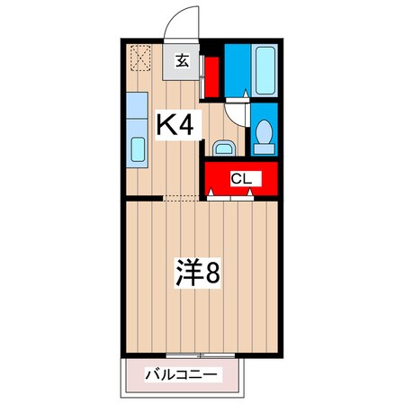 コーポグロリアＡの物件間取画像